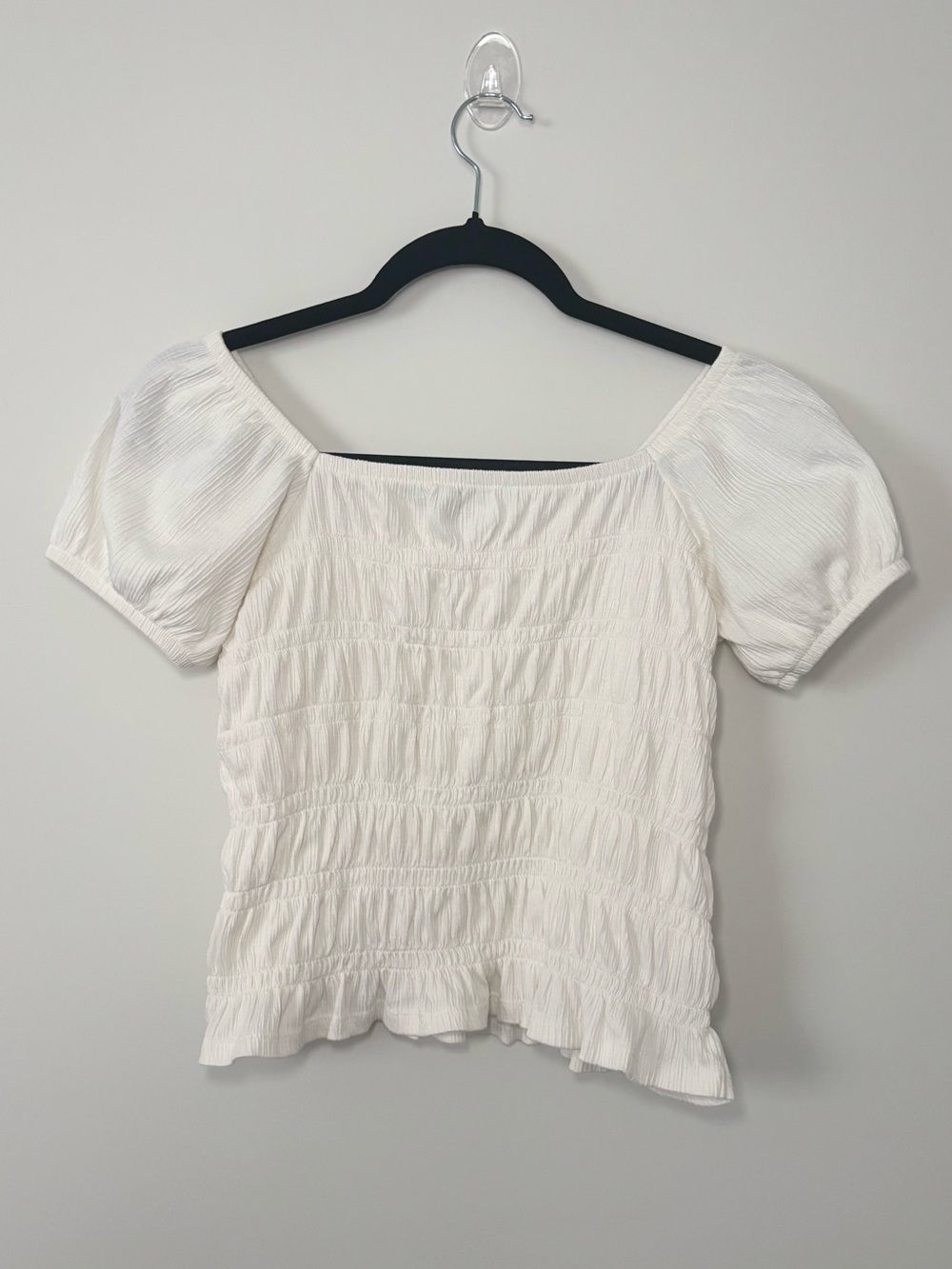 Old Navy Coquette⁠ Milkmaid Smocked Puff Sleeve Crop Top Cottagecore⁠ Size XL